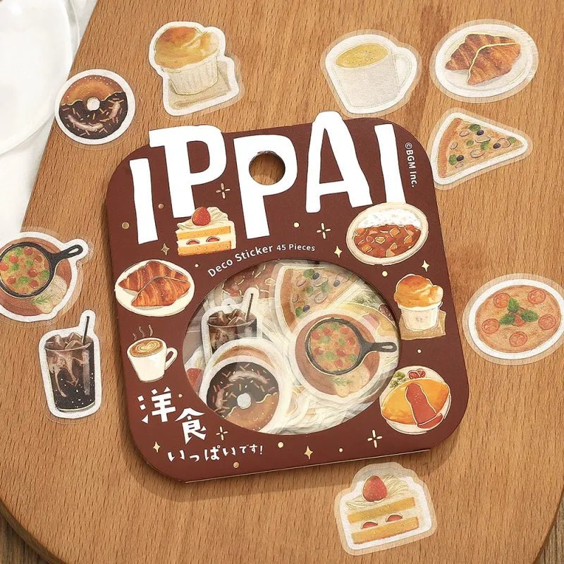 Flake stickers - Ippai - A lot of Western food - 5 - BGM - Tidformera