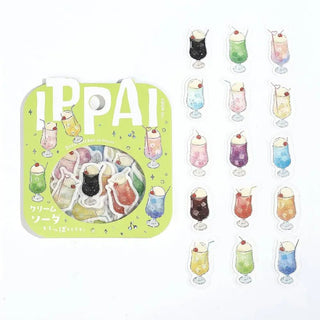 Flake stickers - Ippai - Cream Soda is full of cream soda! - 2 - BGM - Tidformera