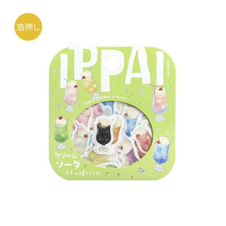 Flake stickers - Ippai - Cream Soda is full of cream soda! - 1 - BGM - Tidformera
