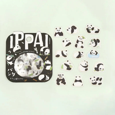 Flake stickers - Ippai - Pandas are all over the place - BGM - Tidformera