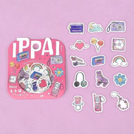 Flake stickers - Ippai - Retro is full of them - 2 - BGM - Tidformera