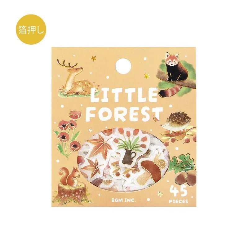 Flake stickers Little Forest - Yellow - 1 - BGM - Tidformera