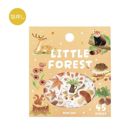 Flake stickers Little Forest - Yellow - BGM - Tidformera