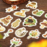 Flake stickers Little Forest - Yellow - 3 - BGM - Tidformera