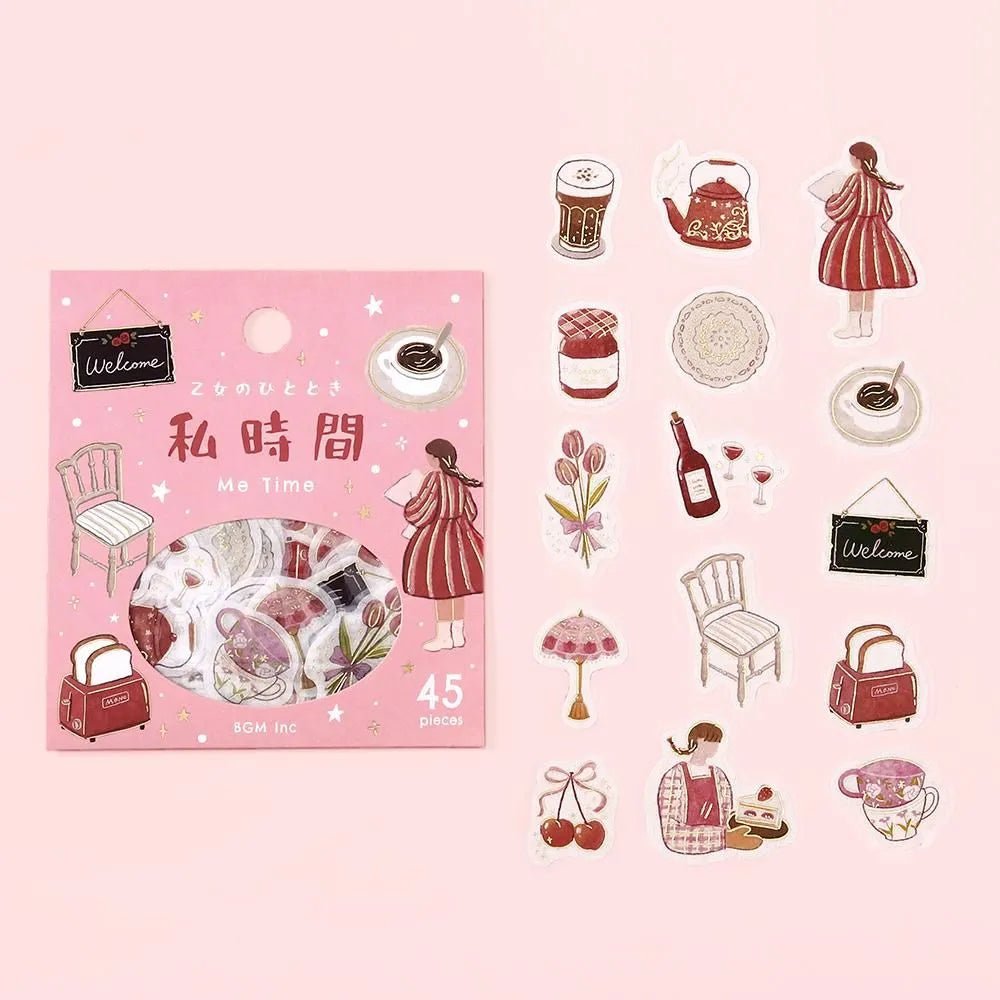Flake stickers - Maiden's Moment - Me Time - 5 - BGM - Tidformera