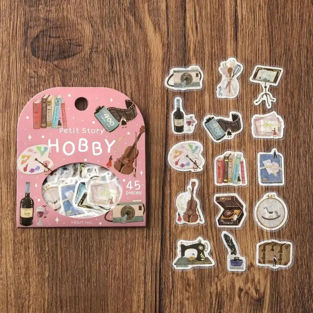 Flake stickers - Petit Story - Hobby - 2 - BGM - Tidformera
