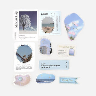 Flake stickers Photo - Blue - 1 - BGM - Tidformera