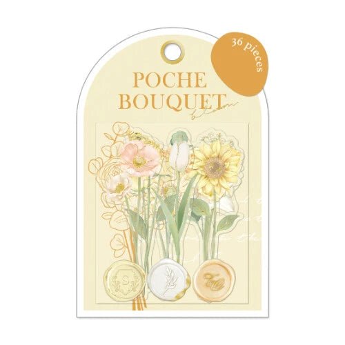 Flake stickers Poche Bouquet Bloom - Yellow - 1 - Q - LiA - Tidformera