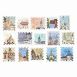 Flake stickers Post Office - Around the World - BGM - Tidformera