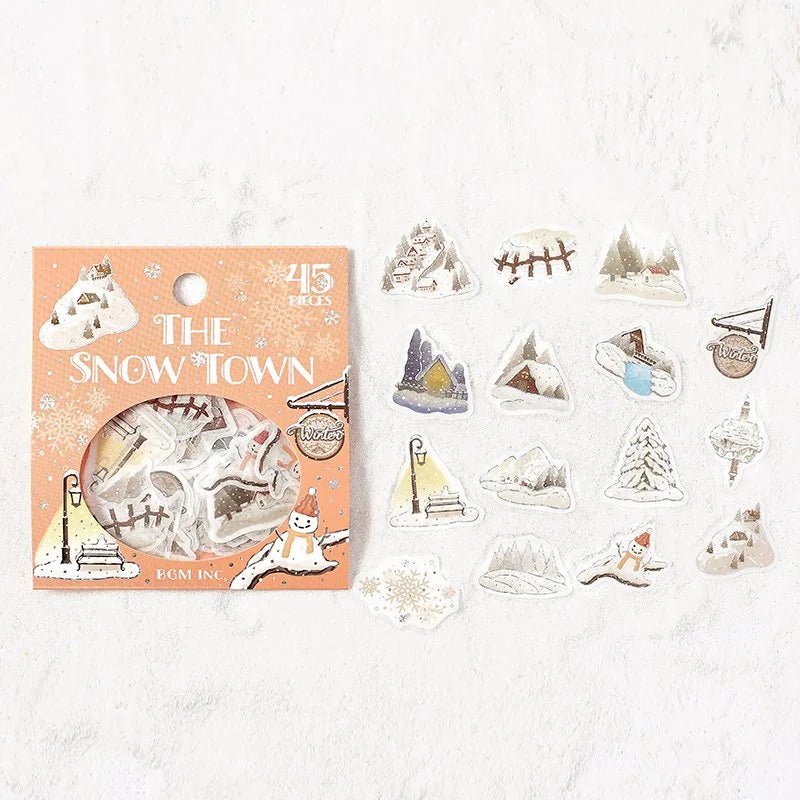 Flake stickers - Snowy Town - 2 - BGM - Tidformera