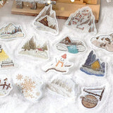 Flake stickers - Snowy Town - BGM - Tidformera