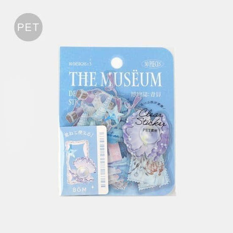 Flake stickers The Museum - Blue Shell - BGM - Tidformera