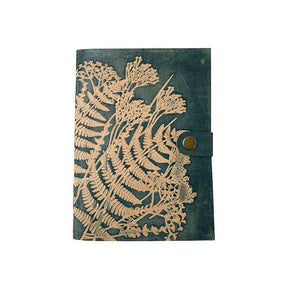 Flora Leather Journal Denim - 1 - Lamali - Tidformera