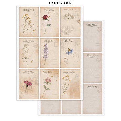 Focus points - Junk Journal - Flowers and Poems - 4 - Stamperia - Tidformera