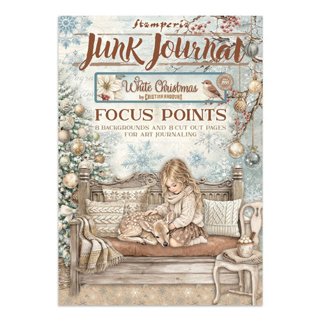Focus points - Junk Journal - White Christmas - 1 - Stamperia - Tidformera