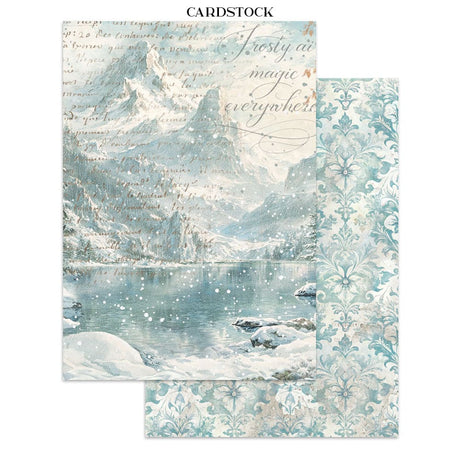 Focus points - Junk Journal - White Christmas - 2 - Stamperia - Tidformera