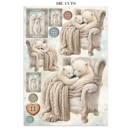 Focus points - Junk Journal - White Christmas - 12 - Stamperia - Tidformera
