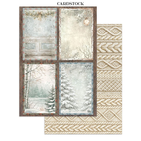 Focus points - Junk Journal - White Christmas - 8 - Stamperia - Tidformera