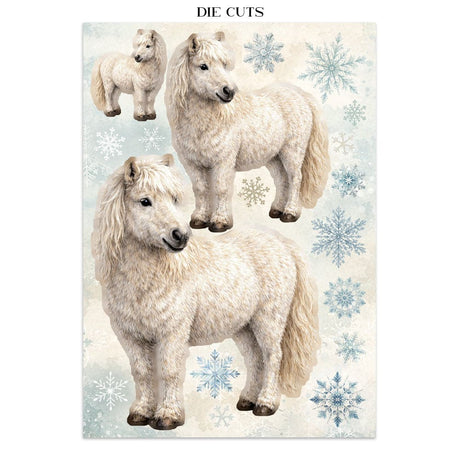 Focus points - Junk Journal - White Christmas - 13 - Stamperia - Tidformera