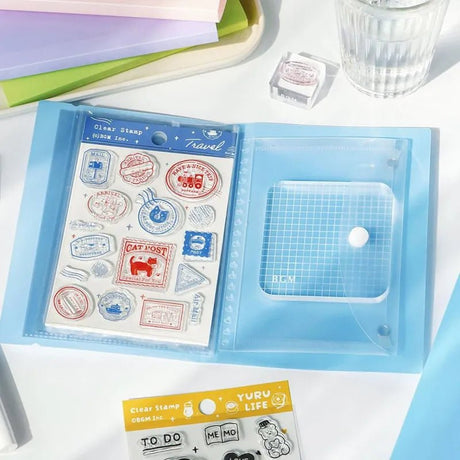 Förvaringsmapp BGM Clear stamps - Baby Blue - 3 - BGM - Tidformera