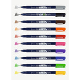 Fudenosuke Brush pen Förpackningar - Hard tip 10-pack - Tombow - Tidformera