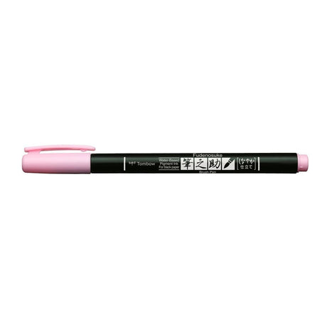 Fudenosuke Brush pen Pastel Soft - Soft pink - Tombow - Tidformera