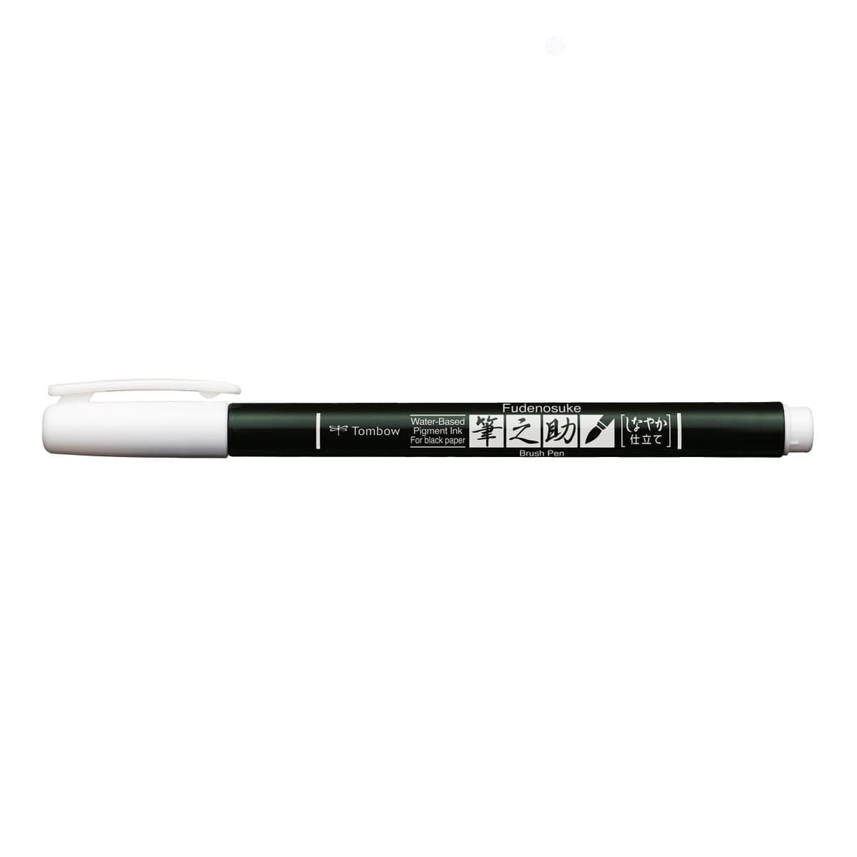 Fudenosuke Brush pen Pastel Soft - White - 1 - Tombow - Tidformera