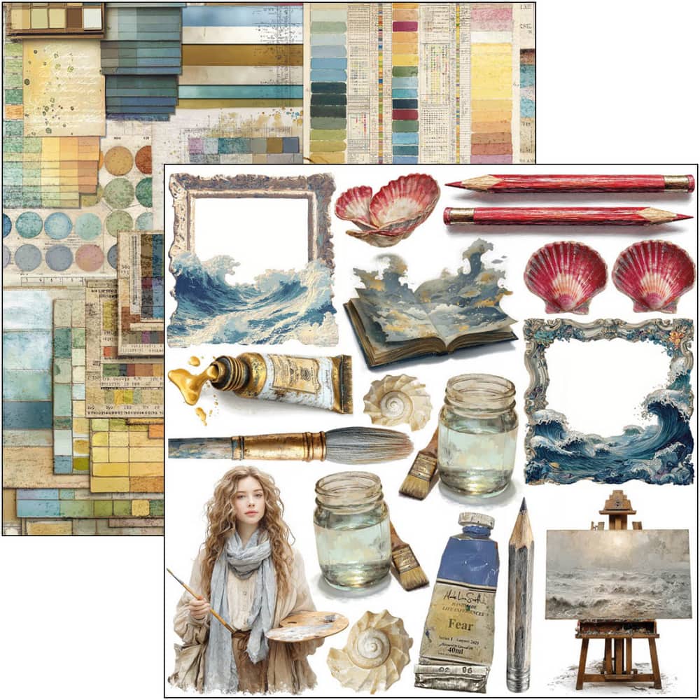 Fussy Cut Pad 24 - pack - An artist journey - 3 - Ciao Bella - Tidformera