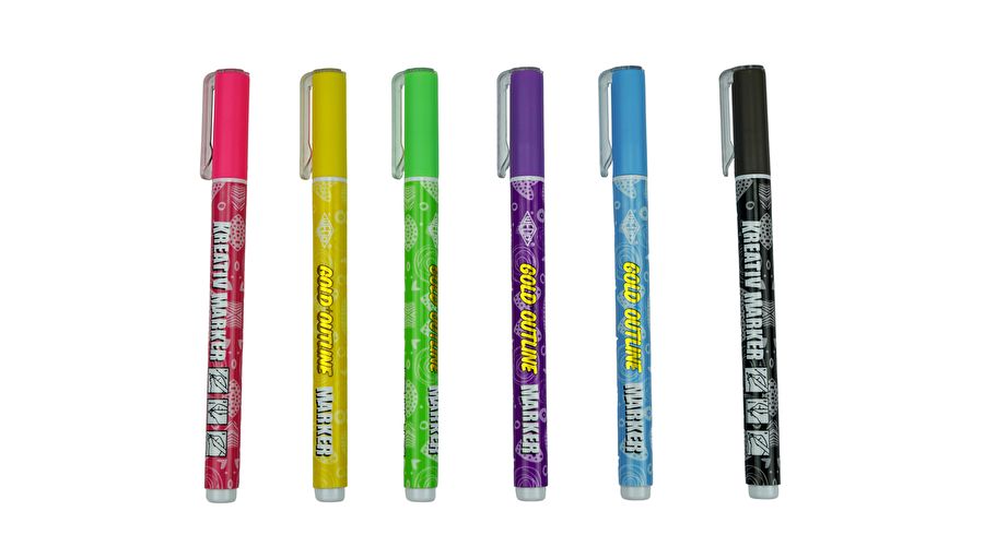 Fyndhörna - Creative Marker Gold+Outline - 3 - Tidformera - Tidformera