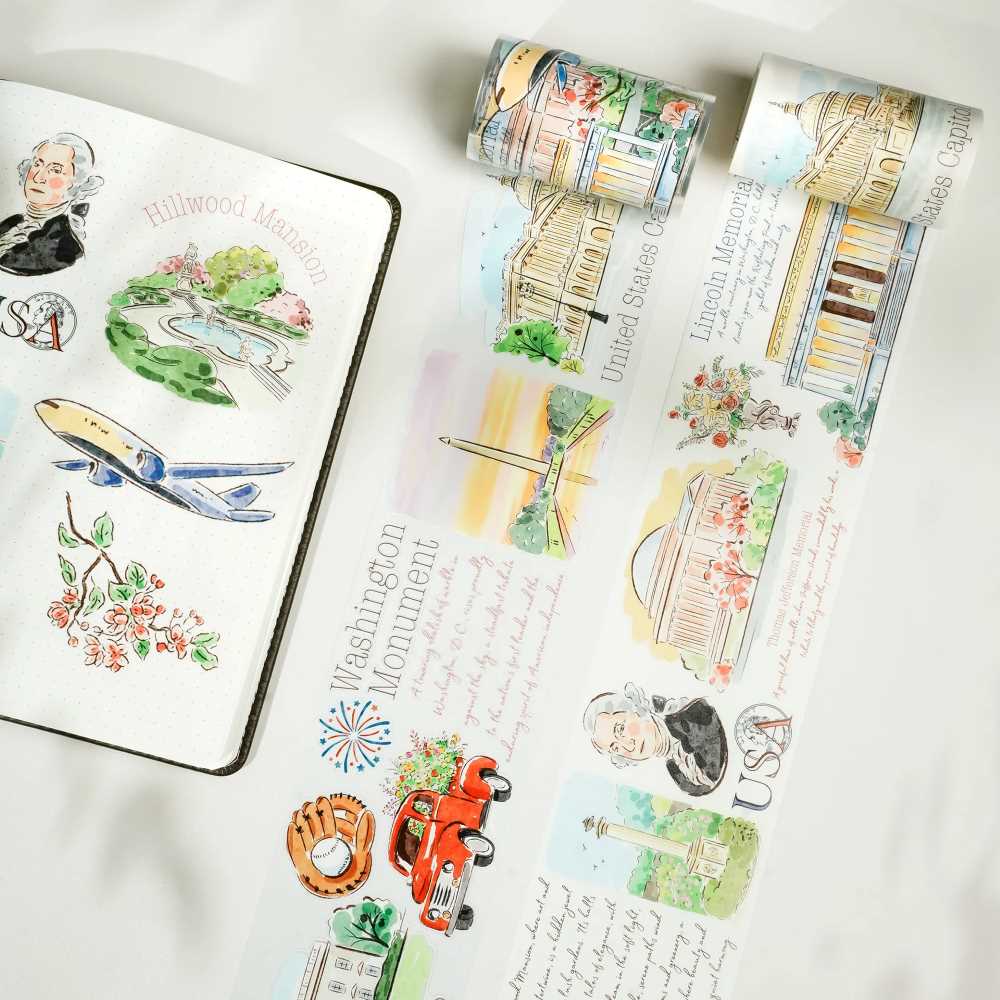 Fyndhörna - Pre - cut Washington Icons PET - 2 - Tidformera - Tidformera