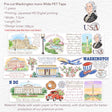 Fyndhörna - Pre - cut Washington Icons PET - 1 - Tidformera - Tidformera