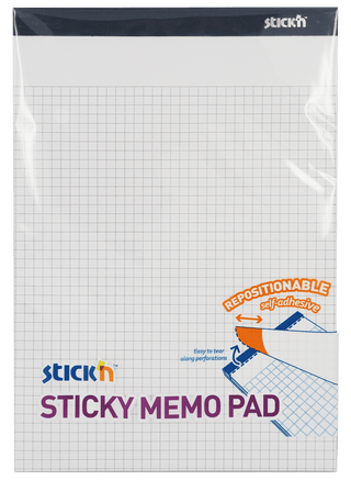 Fyndhörna - Sticky Memo 254x178 50 Blad Rutat Vit - 1 - Tidformera - Tidformera