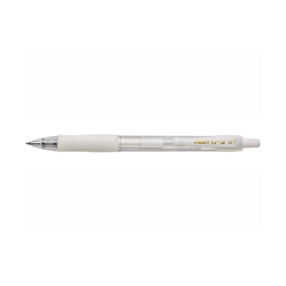 G - 2 Gelkulpenna Medium 07 - White - 1 - Pilot - Tidformera