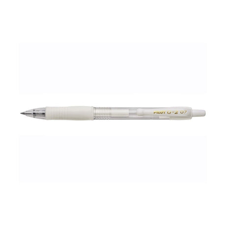 G - 2 Gelkulpenna Medium 07 - White - 1 - Pilot - Tidformera