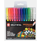 Gelly roll Moonlight fluorescent 12-pack - Sakura - Tidformera