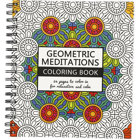 Geometric meditations Colouring book - 1 - Creotime - Tidformera