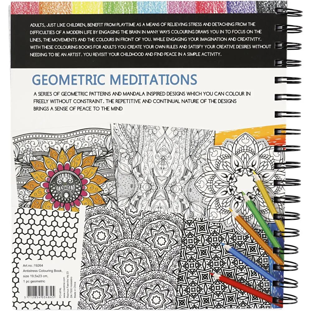 Geometric meditations Colouring book - Creotime - Tidformera