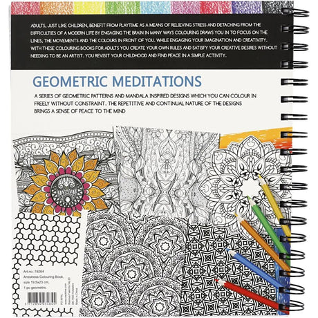 Geometric meditations Colouring book - Creotime - Tidformera