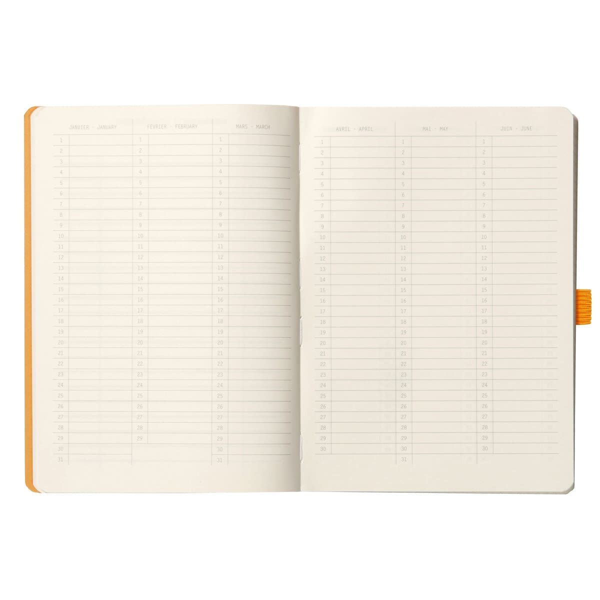 GoalBook Dotted notebook A5 - Anise green - 3 - Rhodia - Tidformera