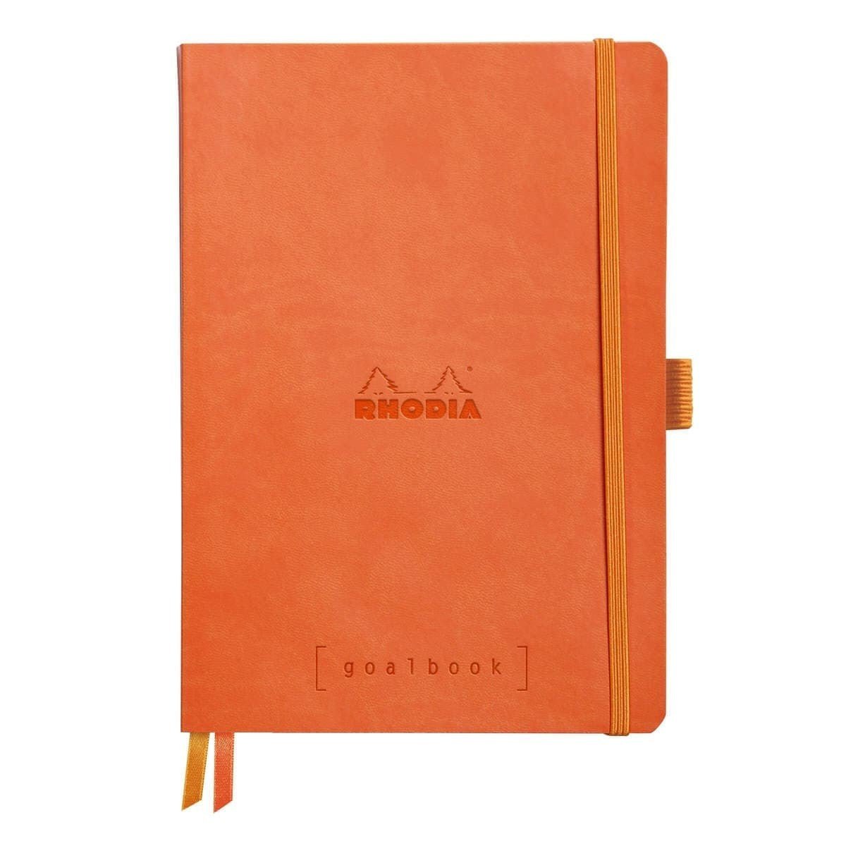 GoalBook Dotted notebook A5 - Tangerine - Rhodia - Tidformera