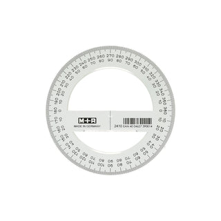 Gradskiva 360 grader 10 cm från M+R. Rund gradskiva i plast. Har gradering till 360 grader. - Tidformera