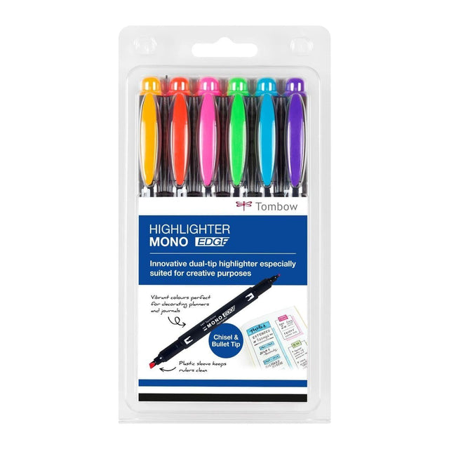 Highlighter Mono Edge Överstrykningspennor 6 - pack - 1 - Tombow - Tidformera