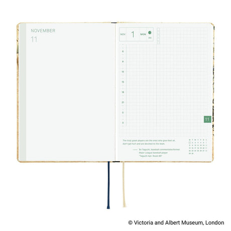 Hobonichi HON A6 The V&A Series: Vine - 2027 - 6 - Hobonichi Techo - Tidformera