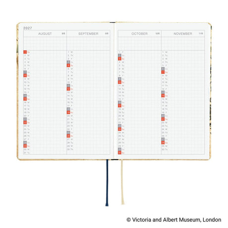Hobonichi HON A6 The V&A Series: Vine - 2027 - 8 - Hobonichi Techo - Tidformera