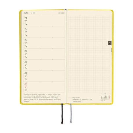 Hobonichi - Weeks Colors: Canaria Yellow - 2027 - 7 - Hobonichi Techo - Tidformera