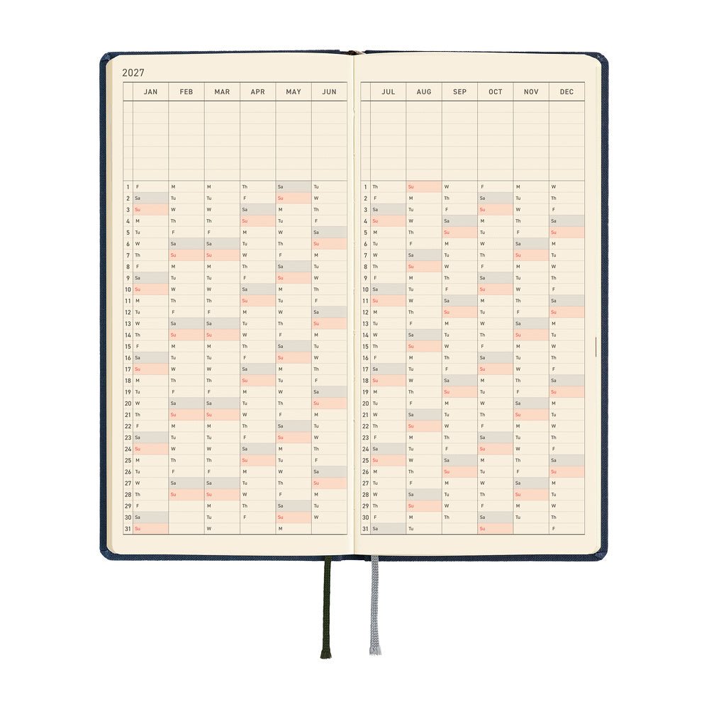 Hobonichi - Weeks Colors: Midnight Blue - 2027 - 6 - Hobonichi Techo - Tidformera