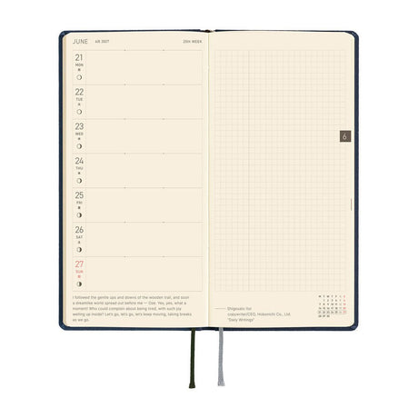 Hobonichi - Weeks Colors: Midnight Blue - 2027 - 5 - Hobonichi Techo - Tidformera