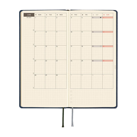 Hobonichi - Weeks Colors: Midnight Blue - 2027 - 3 - Hobonichi Techo - Tidformera