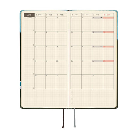 Hobonichi - Weeks Hiroko Kubota: Meteor Shower in the Light Blue Forest - 2027 - 3 - Hobonichi Techo - Tidformera