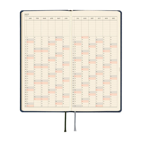 Hobonichi - Weeks MEGA Colors: Midnight Blue - 2027 - 5 - Hobonichi Techo - Tidformera